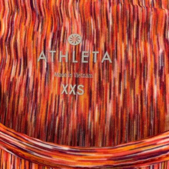 Athleta Short Sleeve Active Tee Womens Size XXS Orange Cycling Beach Top - Picture 3 of 9